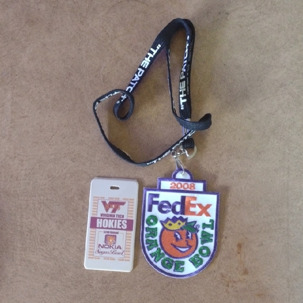 FedEx Orange Bowl Lanyard with Pass